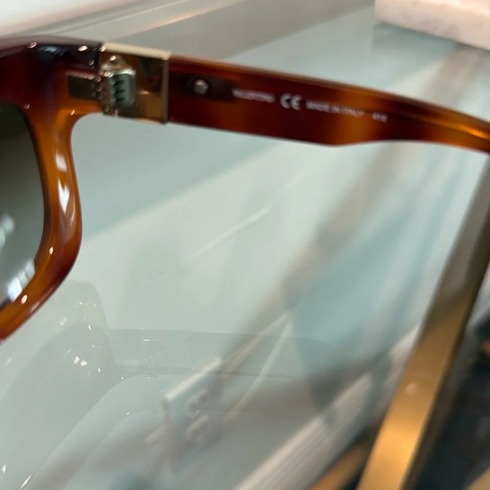 Classic Valentino Tortoiseshell Rockstud Sunglasses
